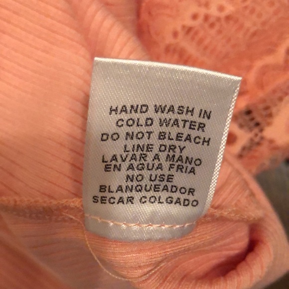 NWOT Lace peach bodysuit - Picture 9 of 13